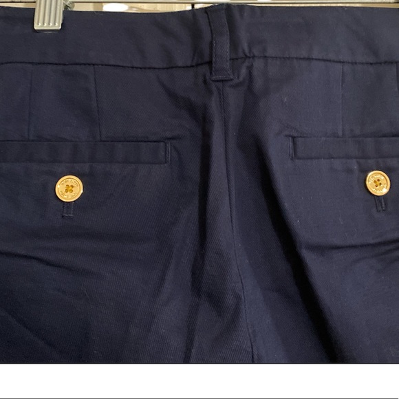 Tory Burch Women’s Size 8 Straight Leg Chino Pants Mid-Rise Navy Blue - Picture 5 of 6